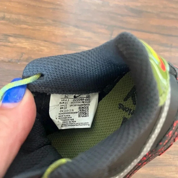 Nike Air Force 1 Black Asparagus Toddlers Shoe Size 5c- NWOT - Picture 8 of 10